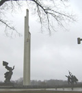 The Soviet War Memorial in Riga's suburbs
