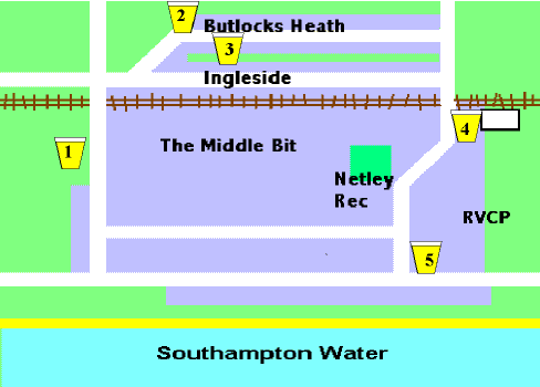 Map of Netley Pubs